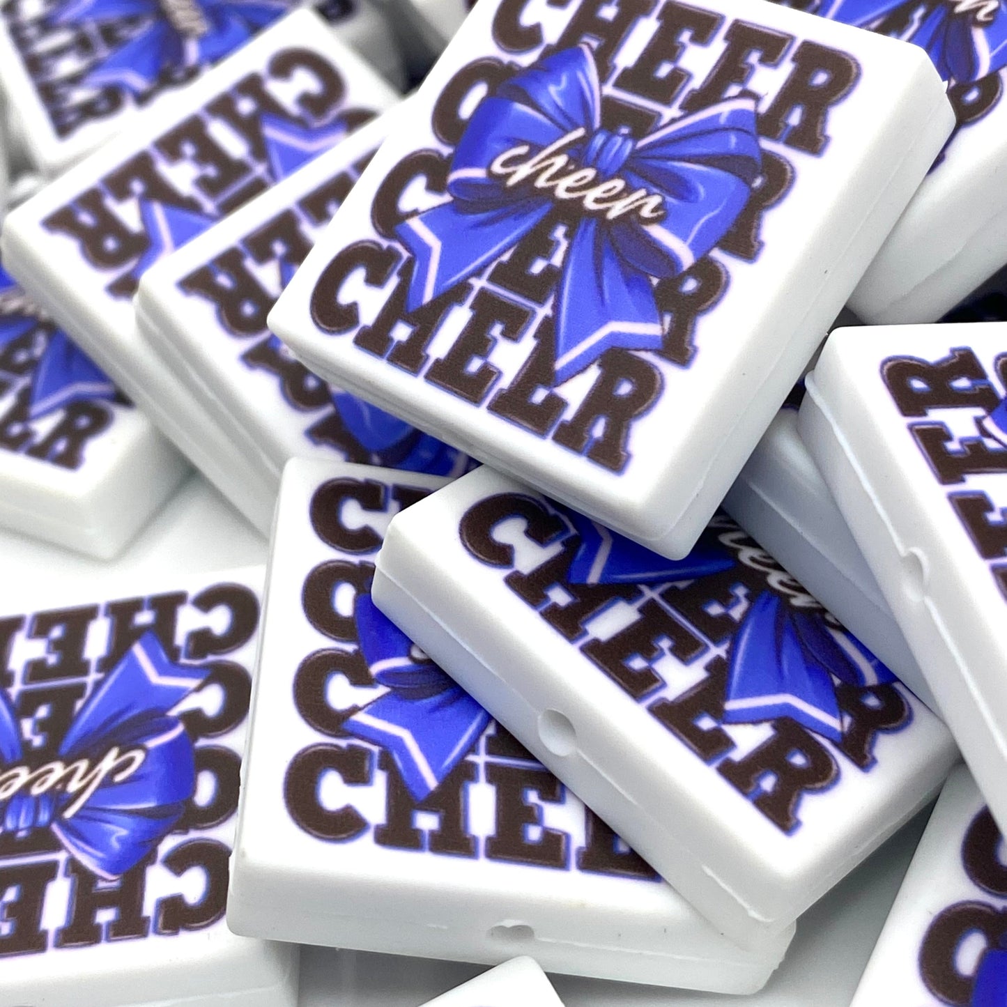 CHEER Printed Silicone Focal Beads - ECB Exclusive