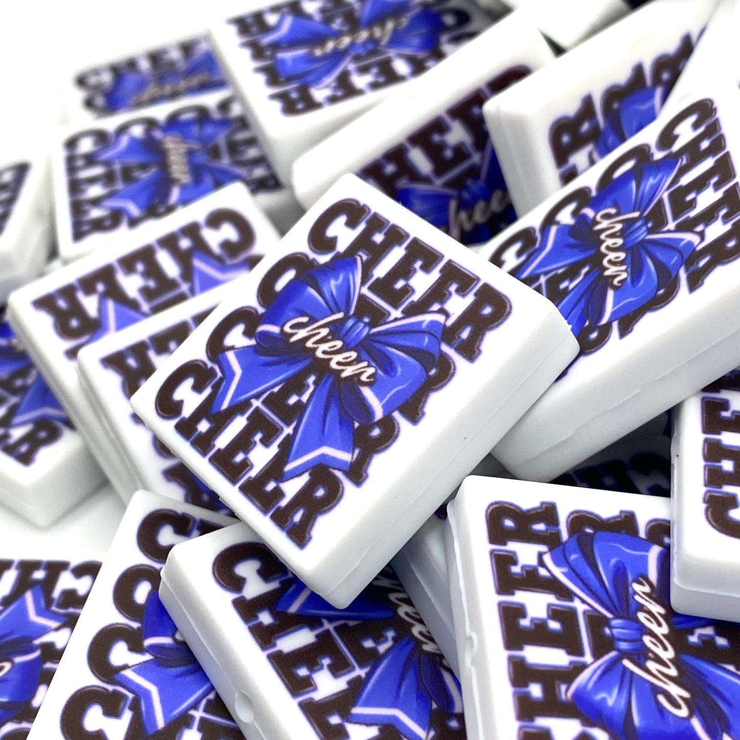 CHEER Printed Silicone Focal Beads - ECB Exclusive