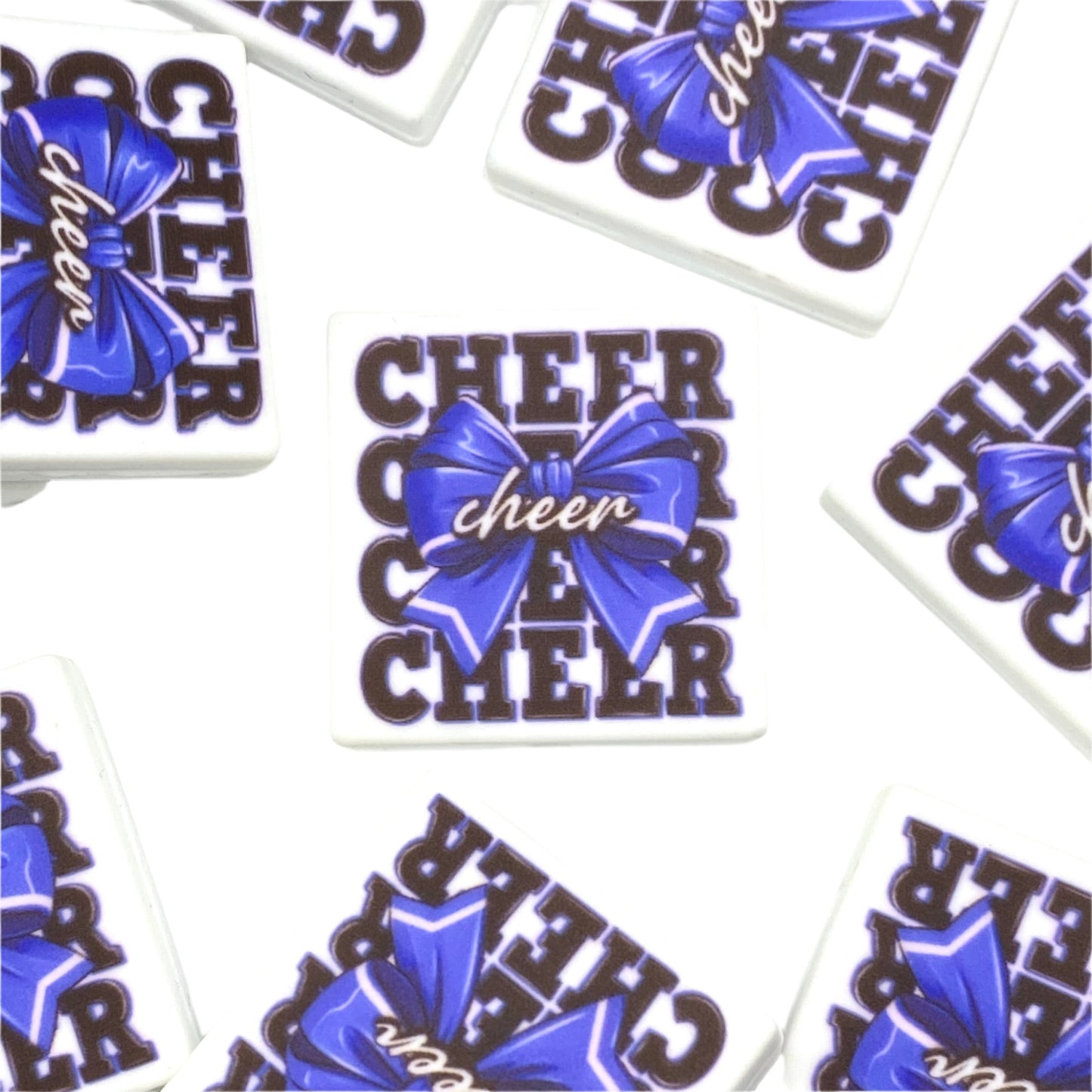 CHEER Printed Silicone Focal Beads - ECB Exclusive