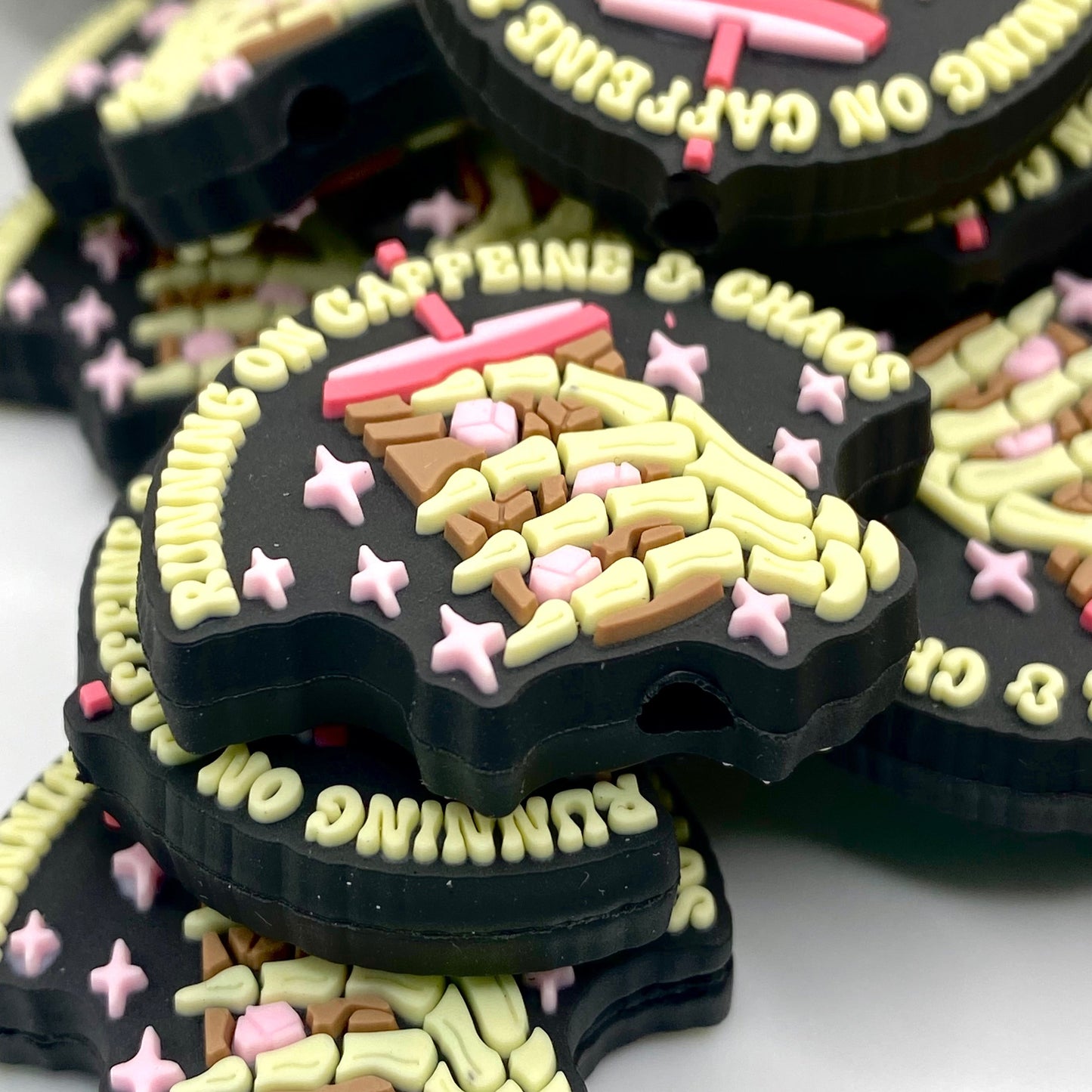 Running On Caffeine & Chaos PVC Focal Beads