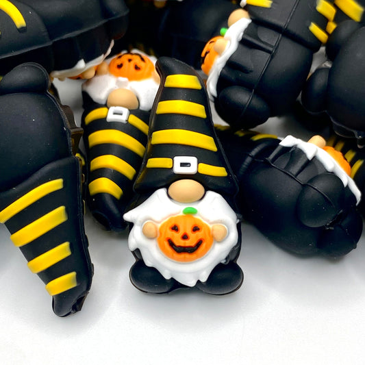 Oh My Gourd Gnomies 3D Silicone Focal Beads