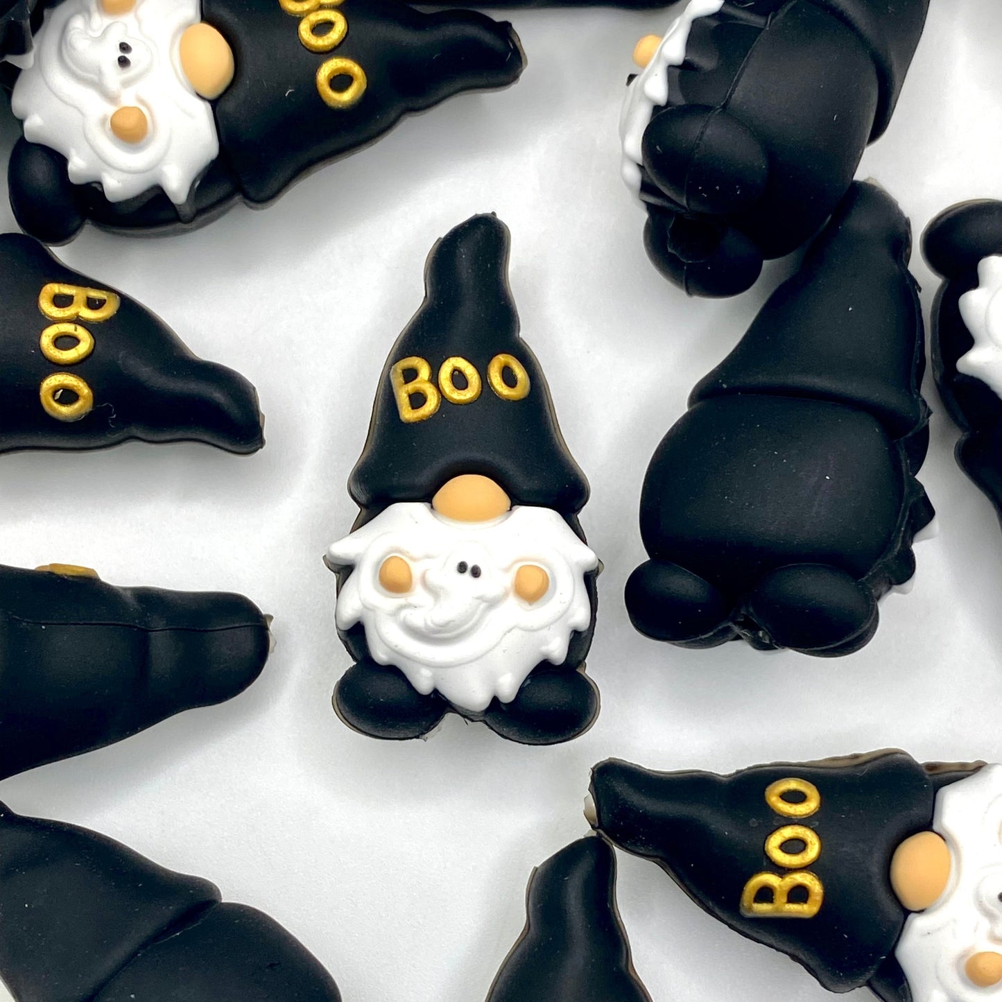 Happy Boo Day 3D Silicone Focal Beads