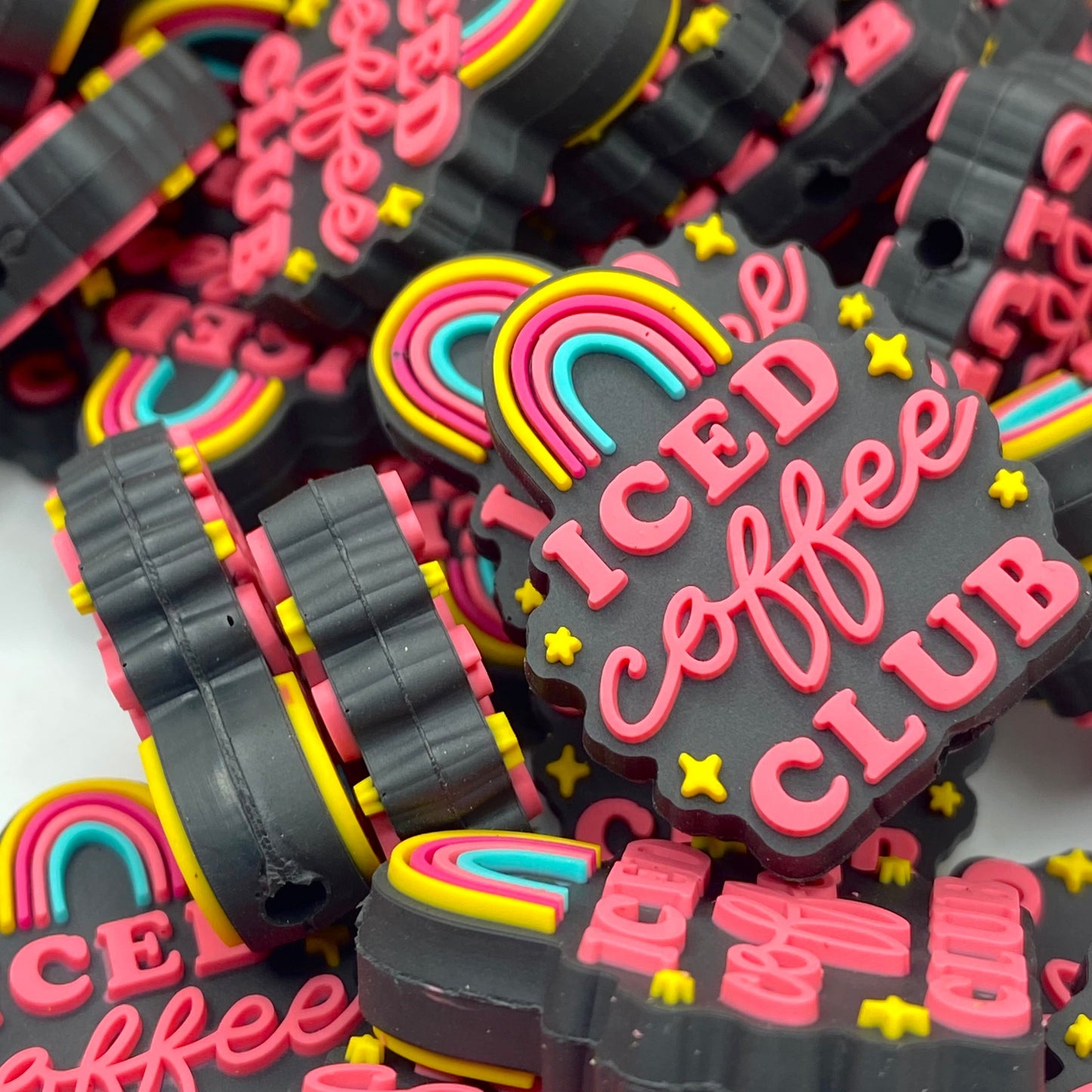 Ice Coffee Club PVC Focal Beads