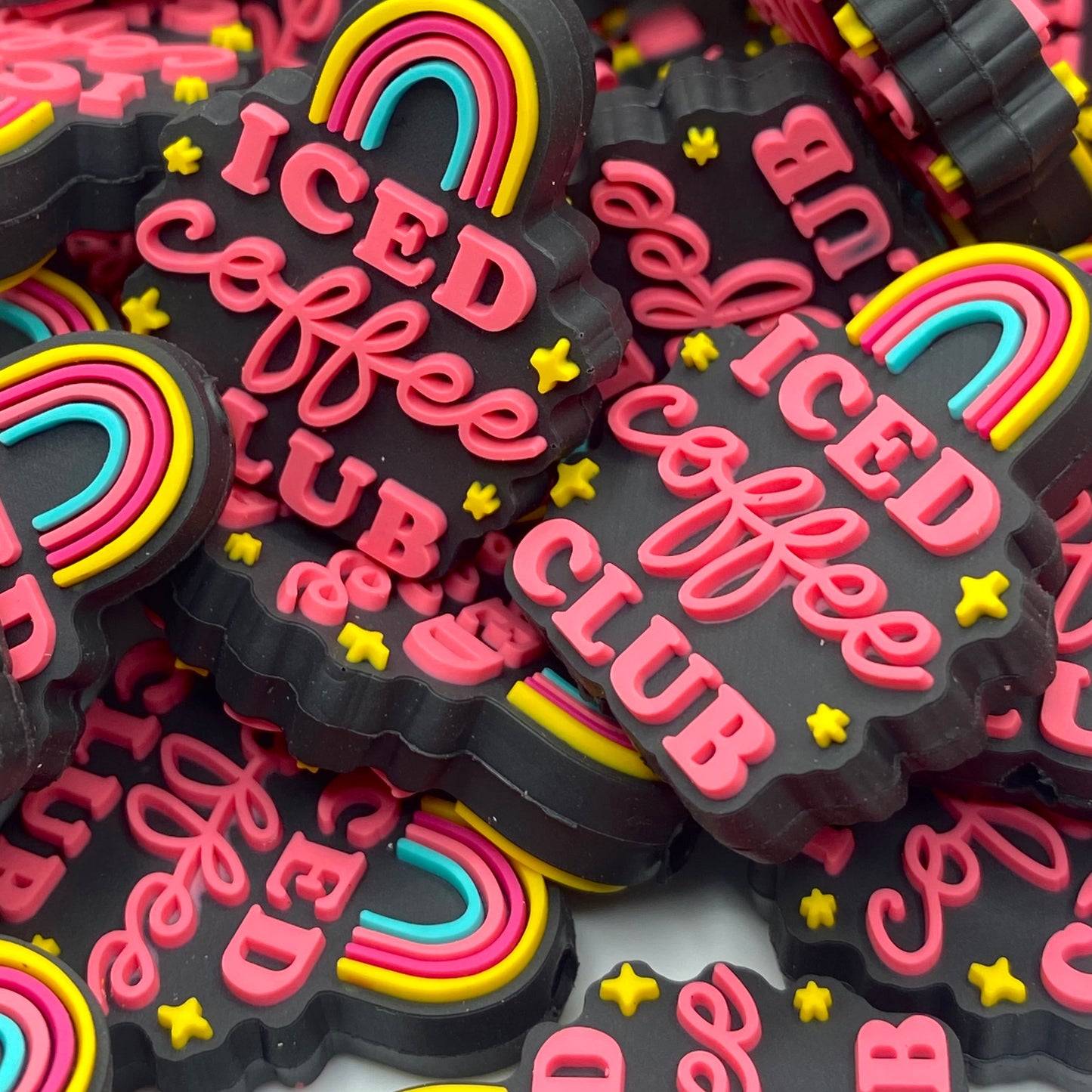 Ice Coffee Club PVC Focal Beads
