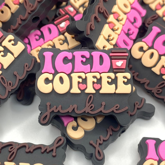 Ice Coffee Junkie PVC Focal Beads
