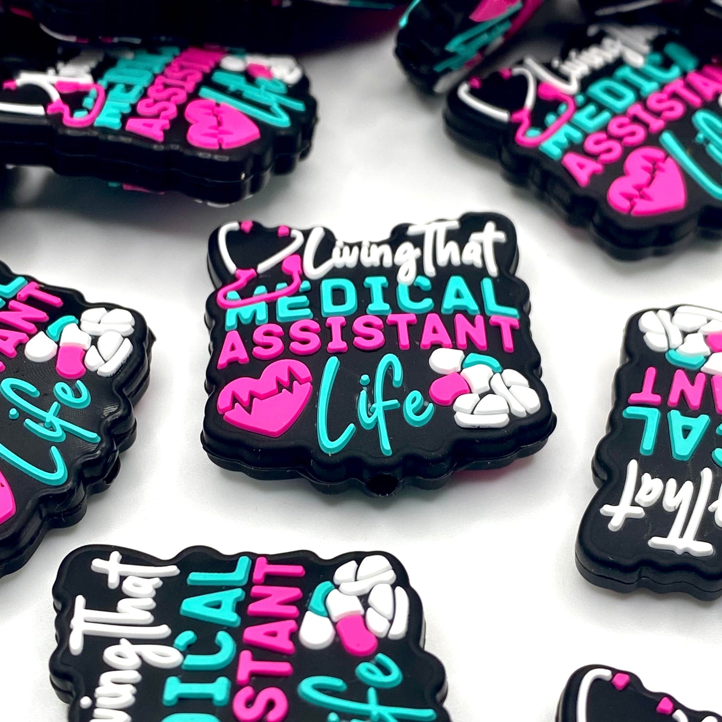 Living That Medical Assistant Life Silicone Focal Beads