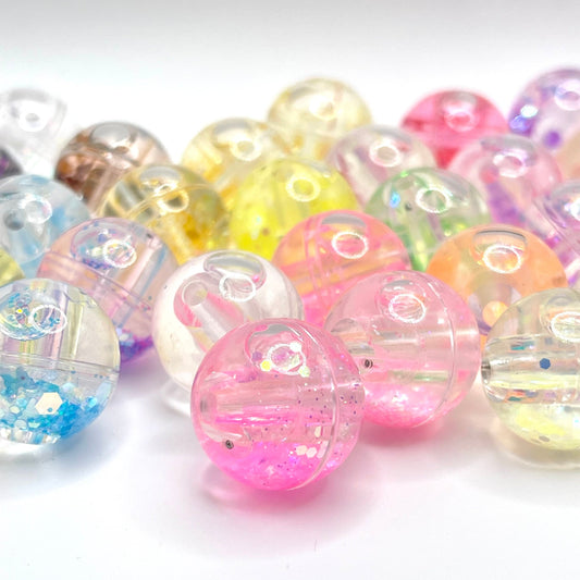 Glitter Snow Globe Luxury Beads (Water Beads)