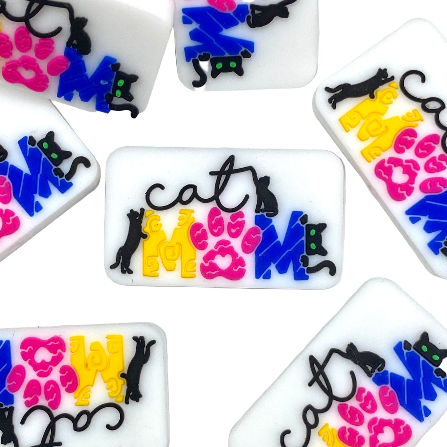 Cat Mom Silicone Focal Beads - EXCLUSIVE