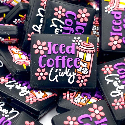 Iced Coffee Girly Silicone Focal Beads