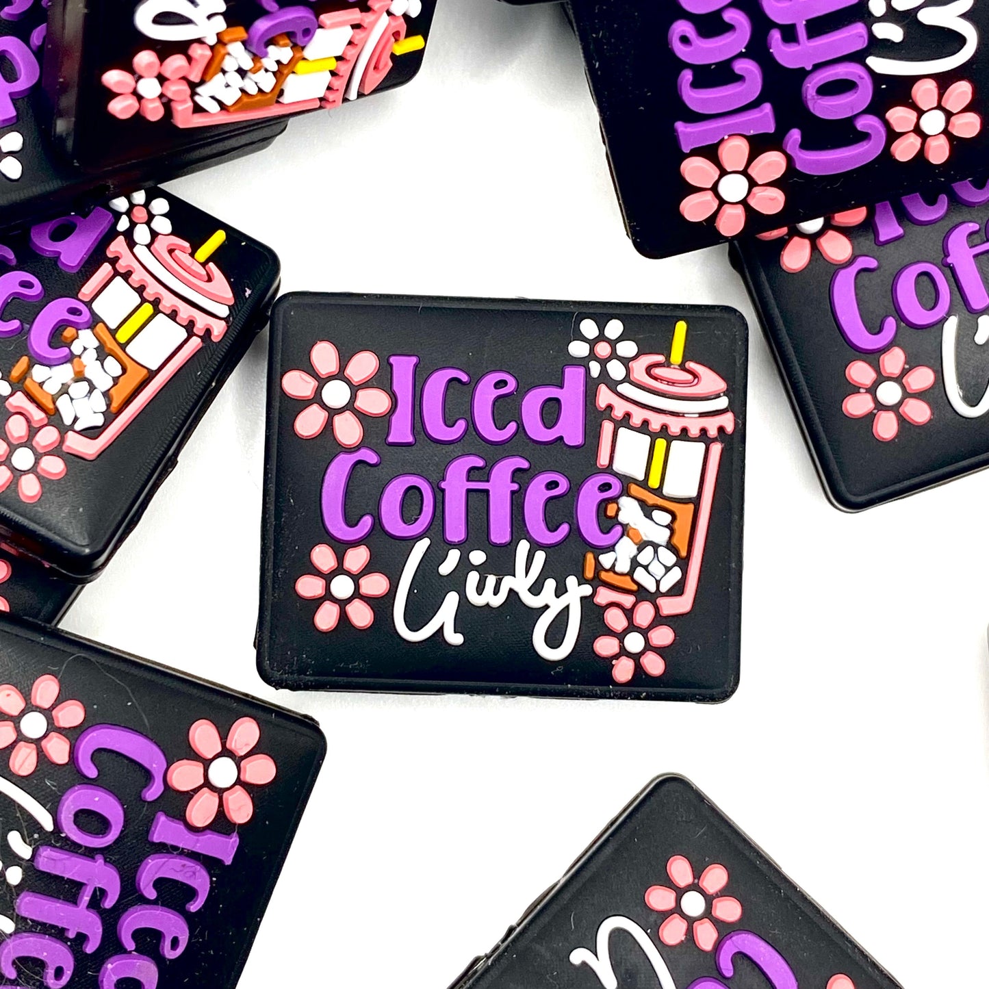 Iced Coffee Girly Silicone Focal Beads
