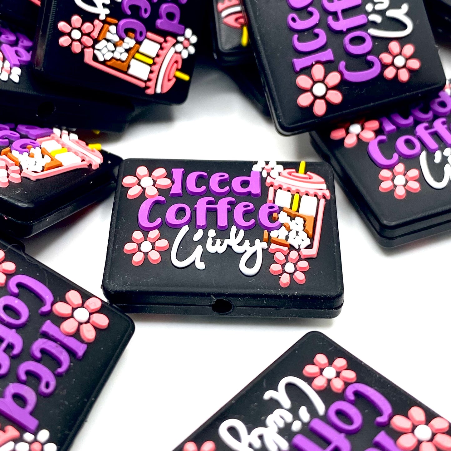 Iced Coffee Girly Silicone Focal Beads