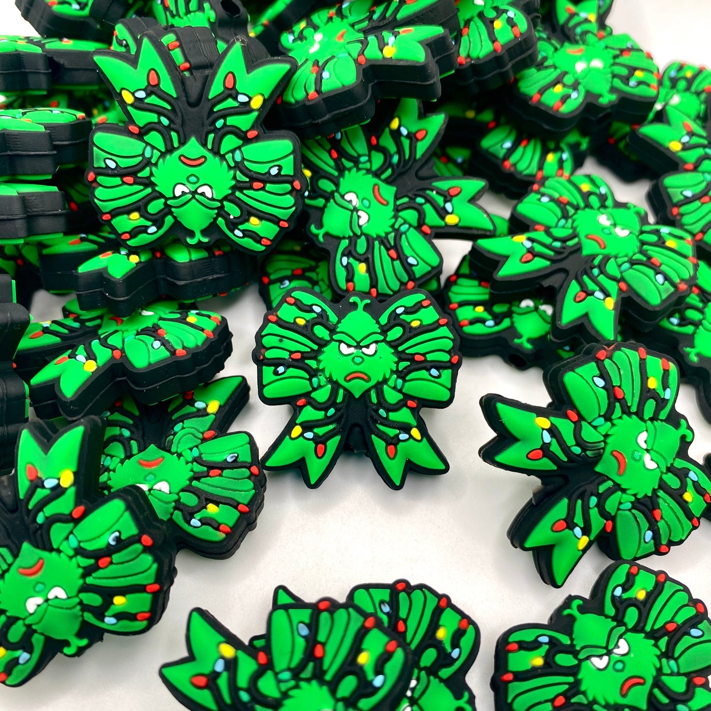 I'm 100% That Grinch Silicone Focal Beads