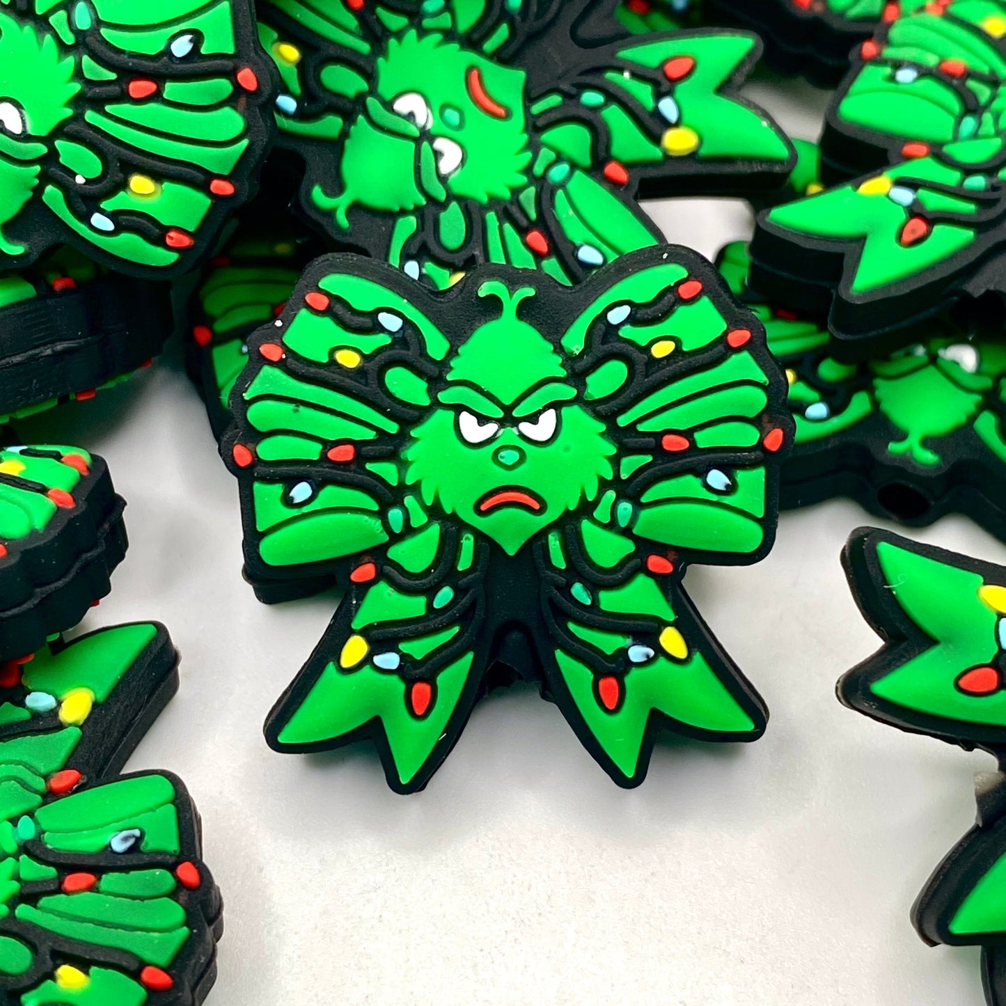 I'm 100% That Grinch Silicone Focal Beads