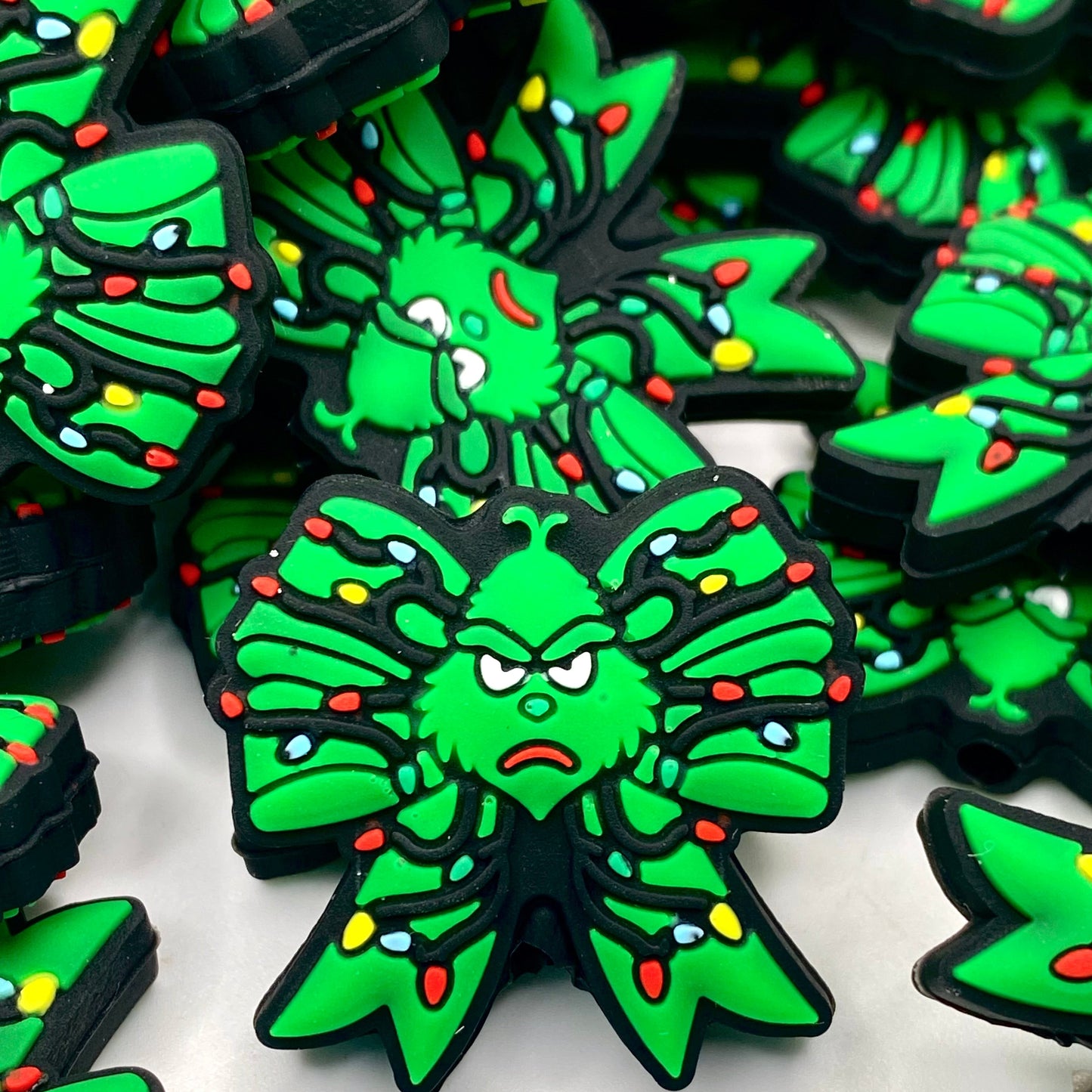I'm 100% That Grinch Silicone Focal Beads