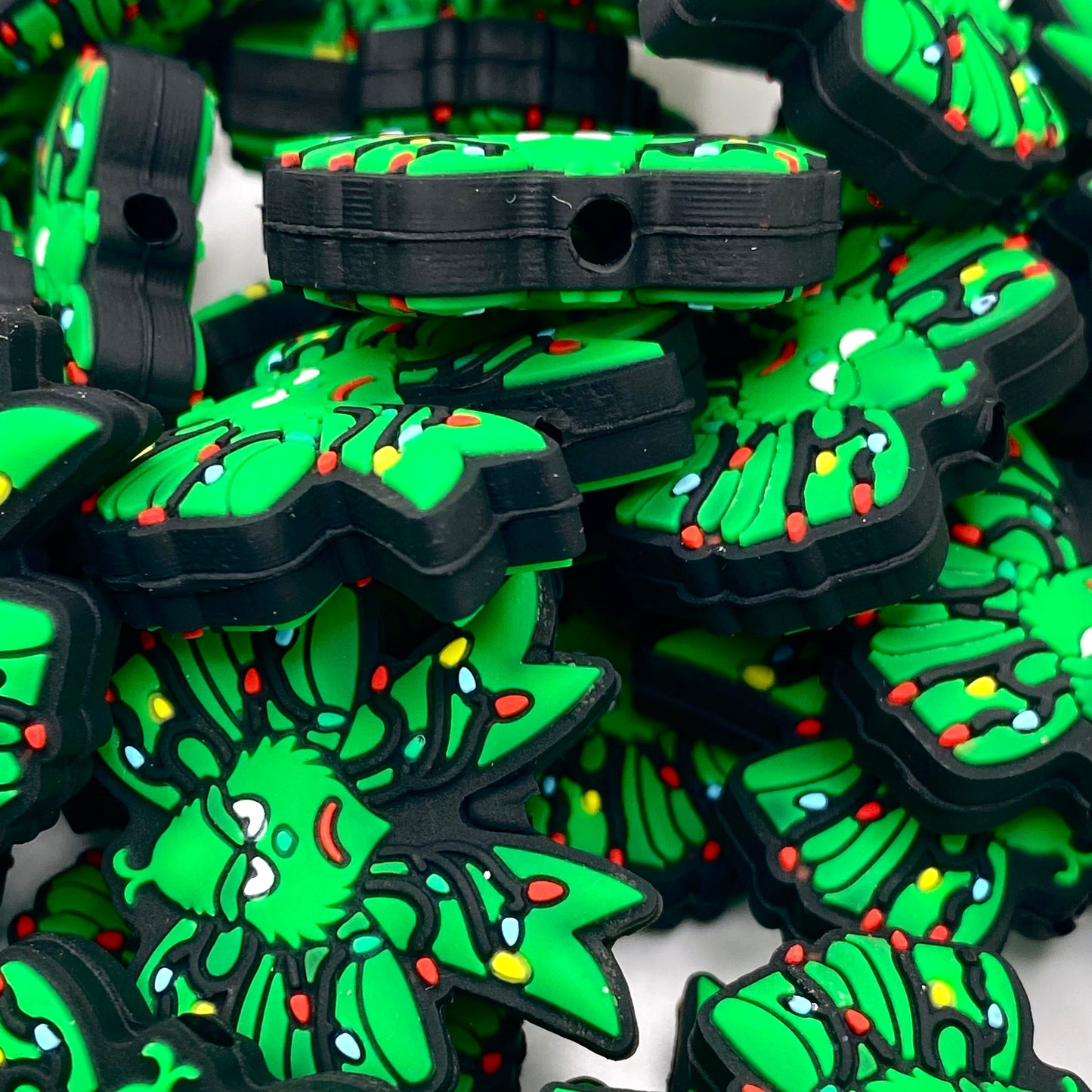 I'm 100% That Grinch Silicone Focal Beads