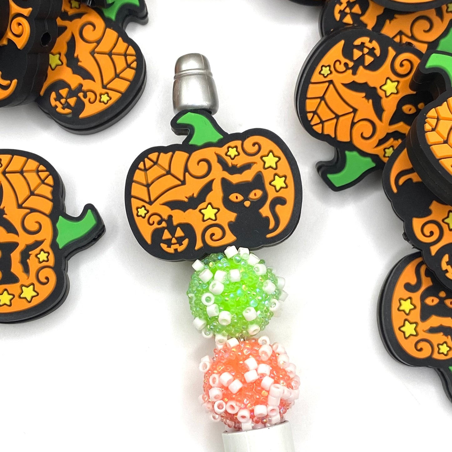 Squash Goals & Cat Rolls Silicone Focal Beads
