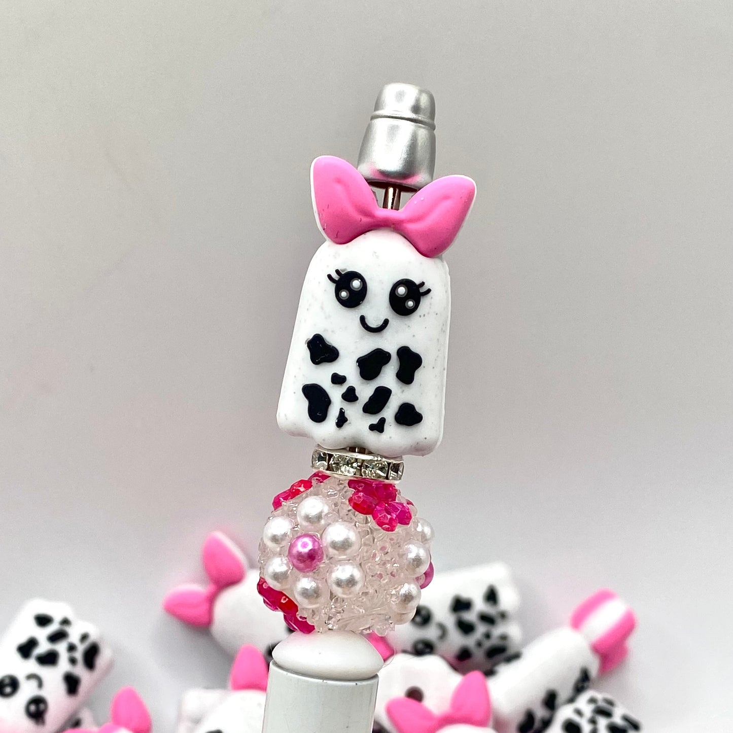 Shy but Spooky 3D Ghost Silicone Focal Beads
