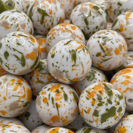 The Splatter Paint Effect Acrylic Beads