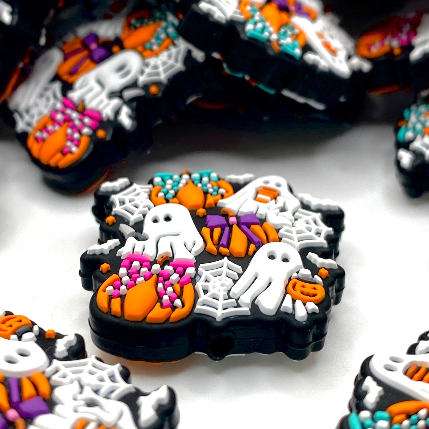 Glam Gourd & Girly Ghost Silicone Focal Beads