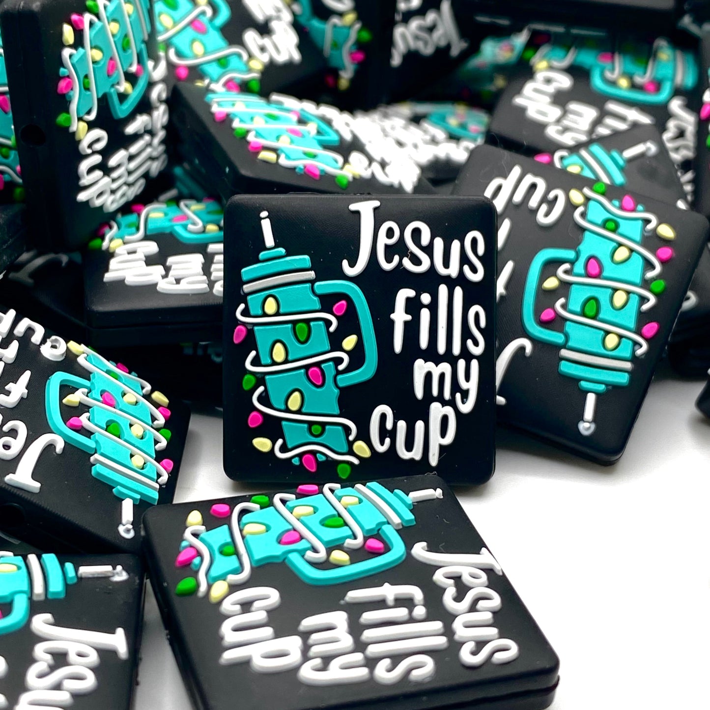 Jesus Fills My Cup 4.0 Silicone Focal Beads