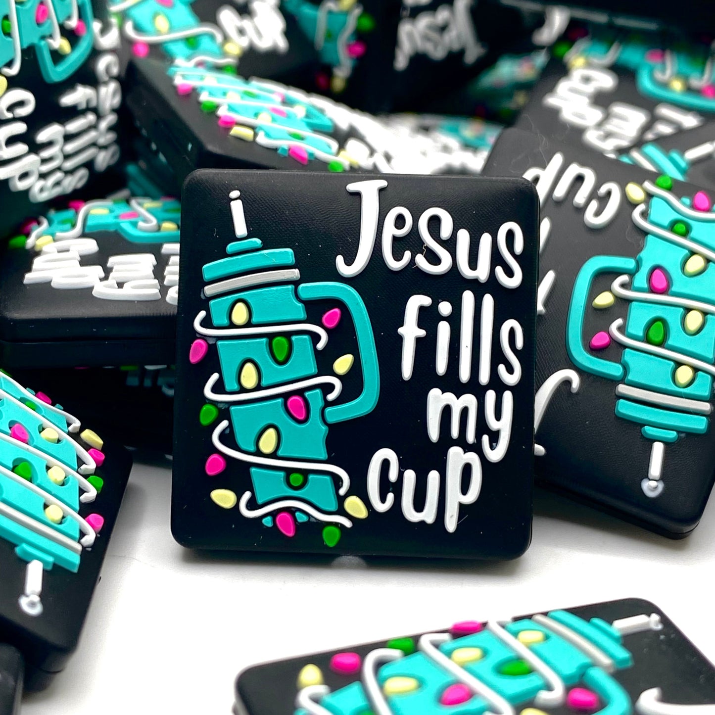 Jesus Fills My Cup 4.0 Silicone Focal Beads
