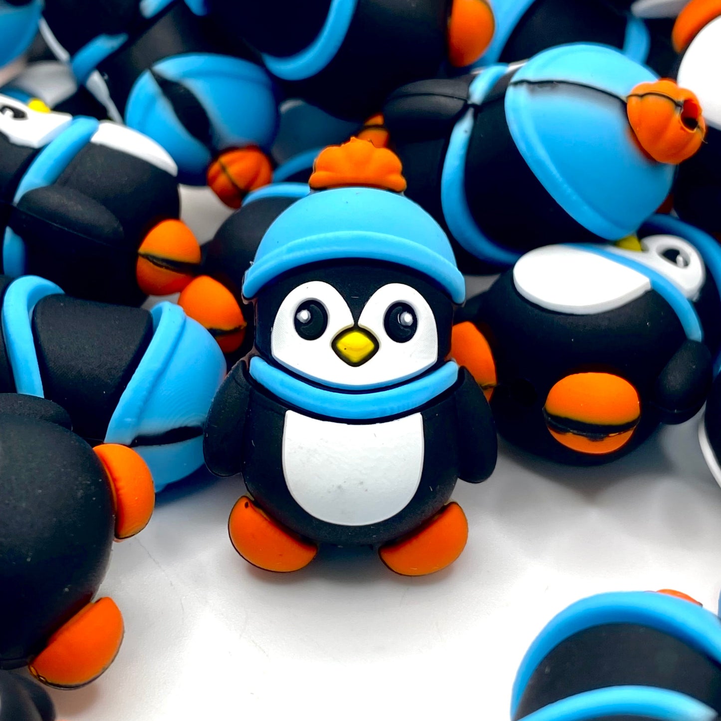 Chillin Thru Christmas 3D Silicone Focal Beads