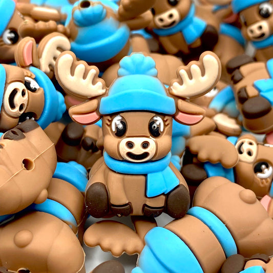 Cute, Cozy & Ready to Prance 3D Silicone Focal Beads