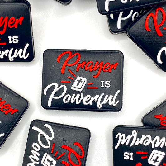 Prayer is Powerful Silicone Focal Beads