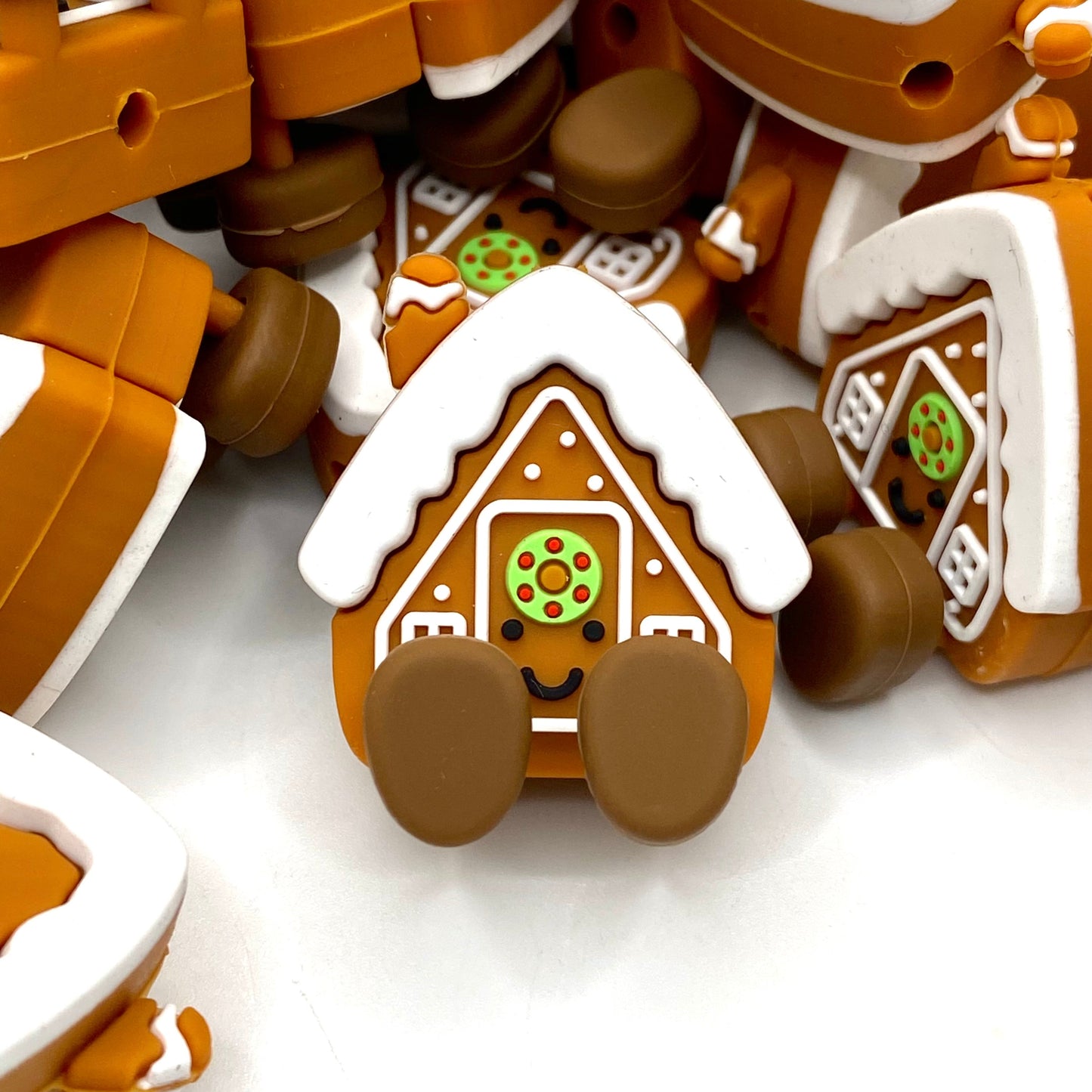 Home For The Holidays 3D Silicone Focal Beads