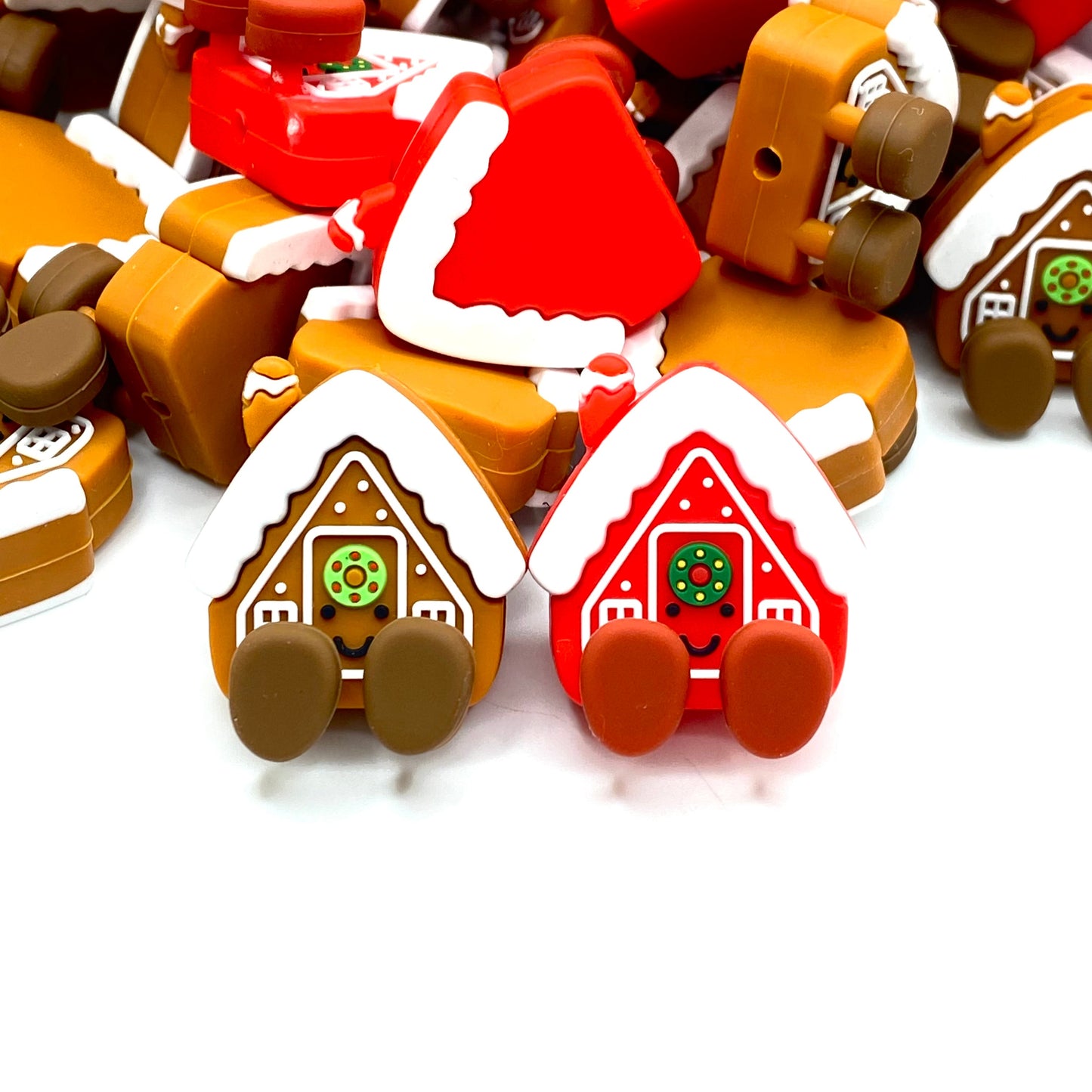 Home For The Holidays 3D Silicone Focal Beads