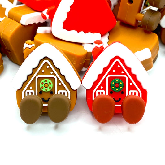 Home For The Holidays 3D Silicone Focal Beads