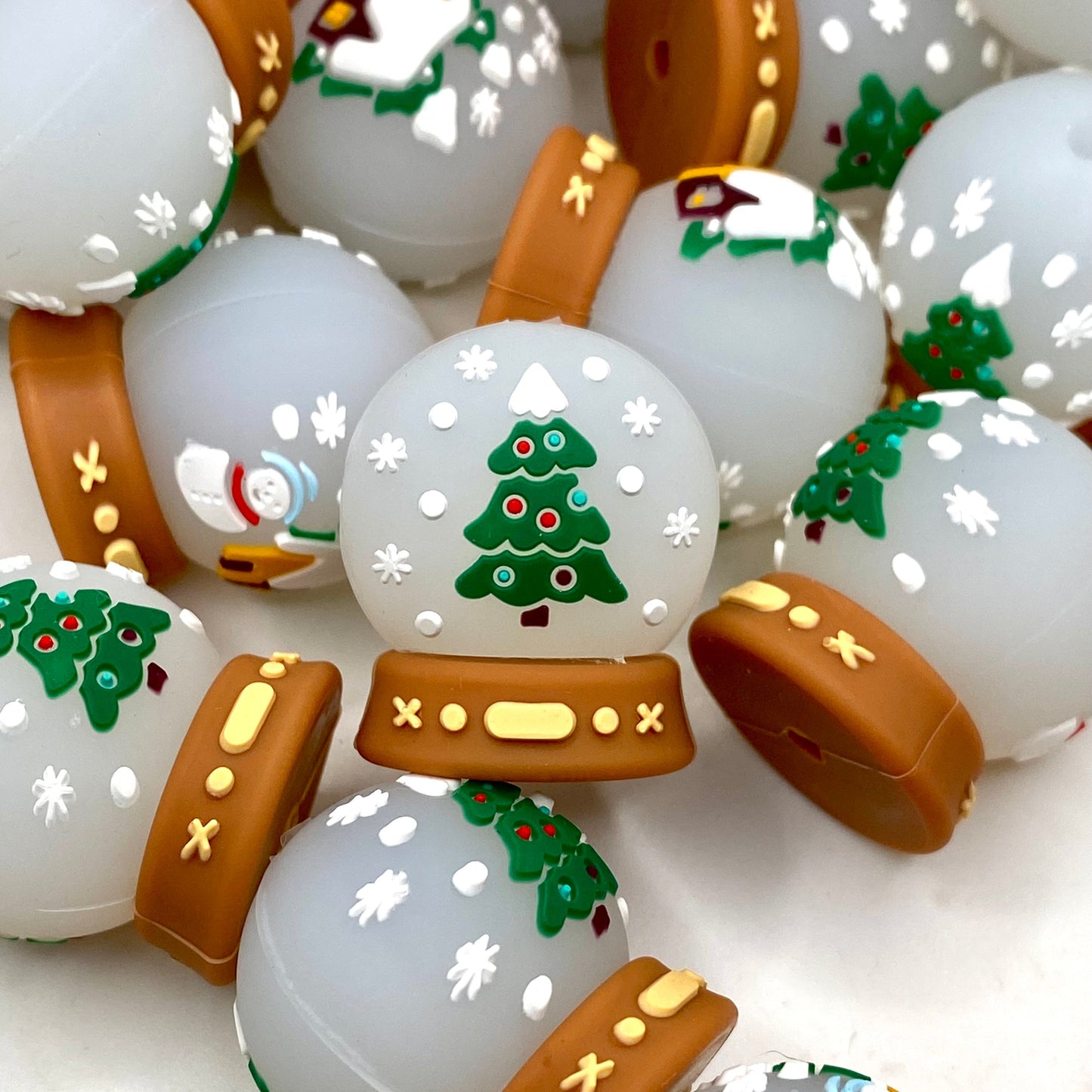 A Globe of Gentle Wonder 3D Silicone Focal Beads