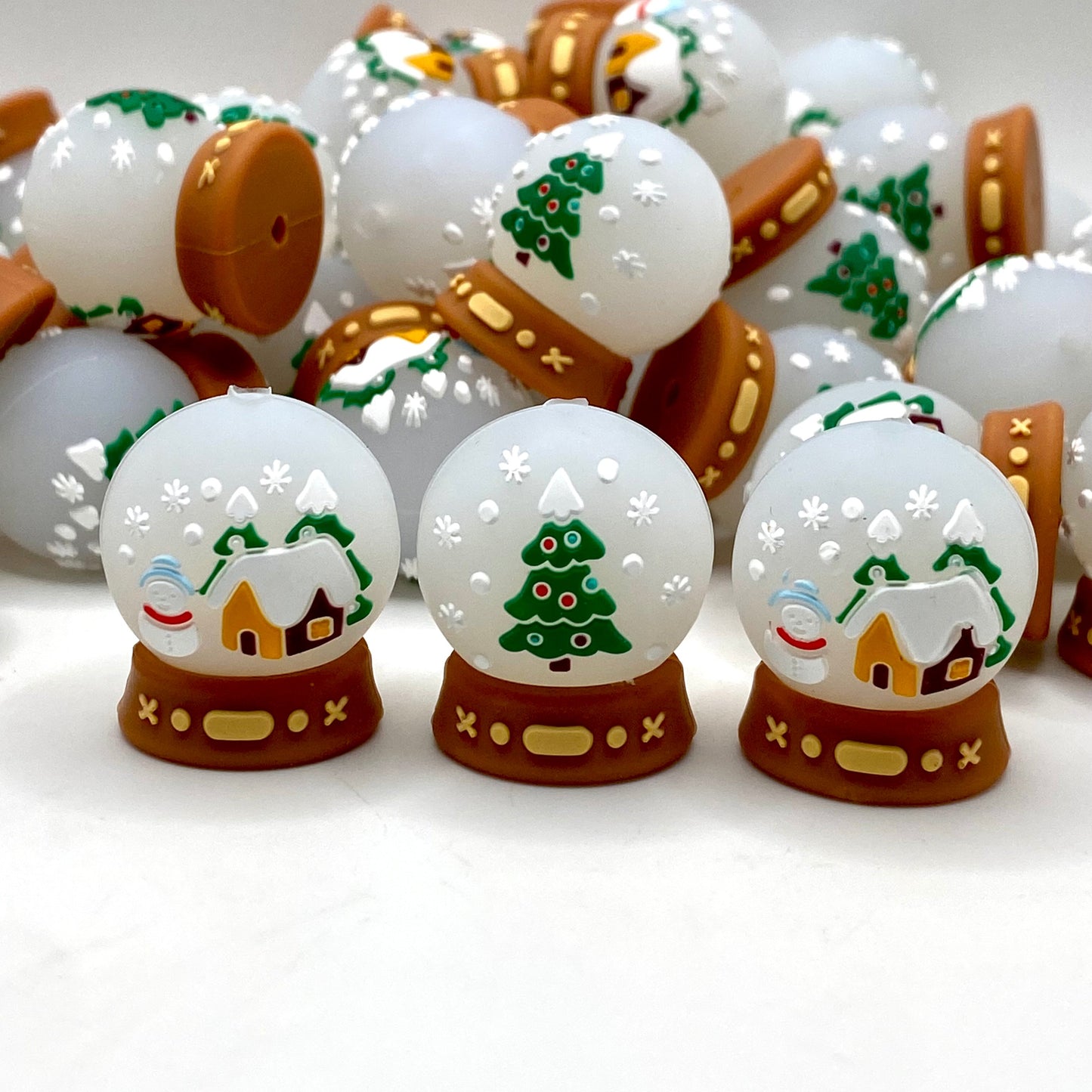A Globe of Gentle Wonder 3D Silicone Focal Beads