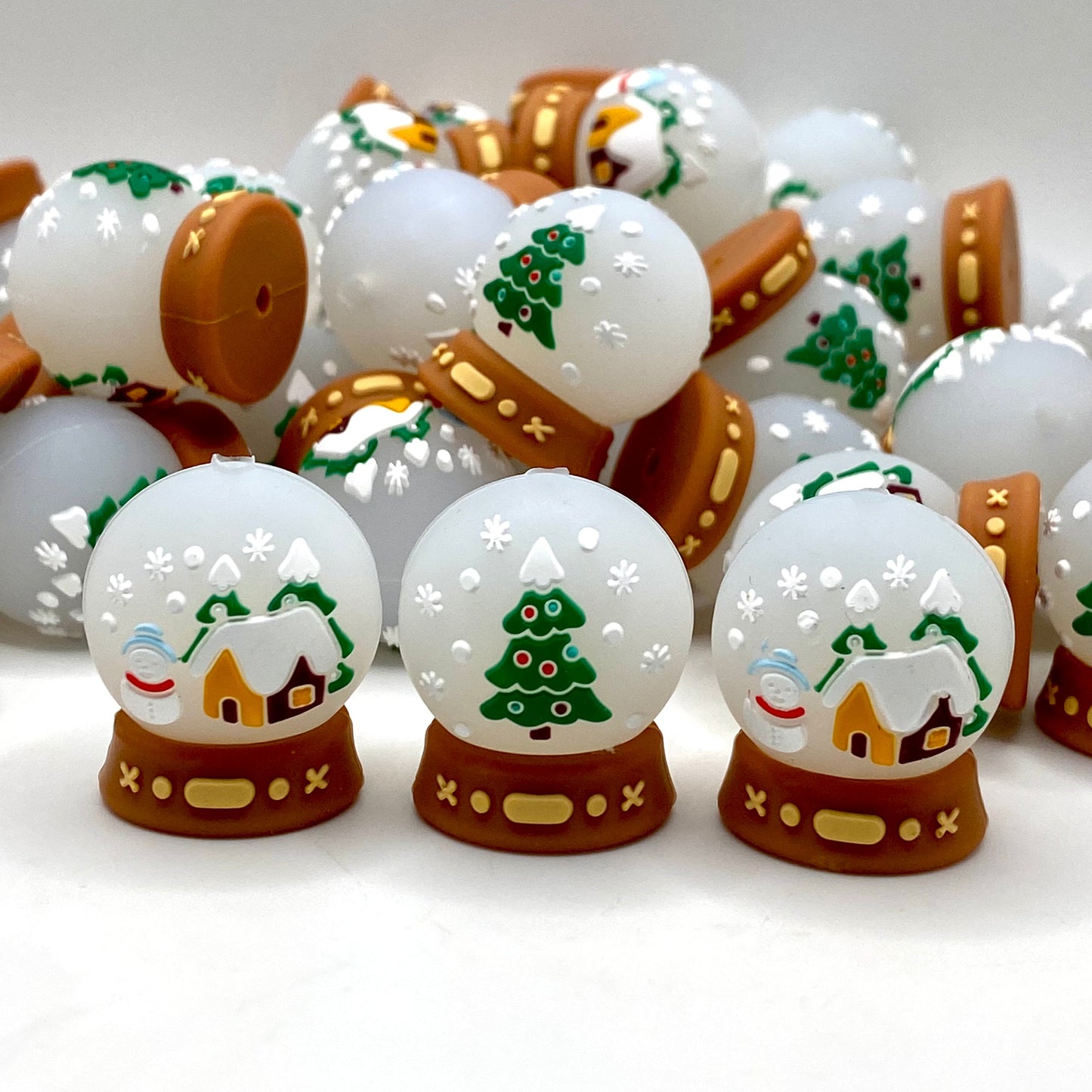 A Globe of Gentle Wonder 3D Silicone Focal Beads