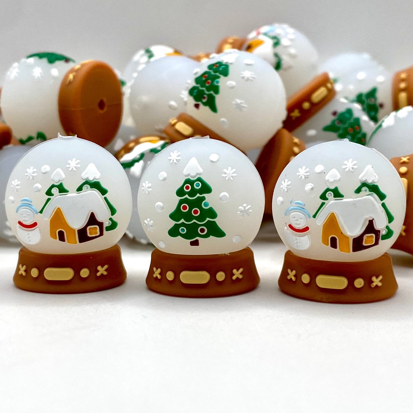 A Globe of Gentle Wonder 3D Silicone Focal Beads