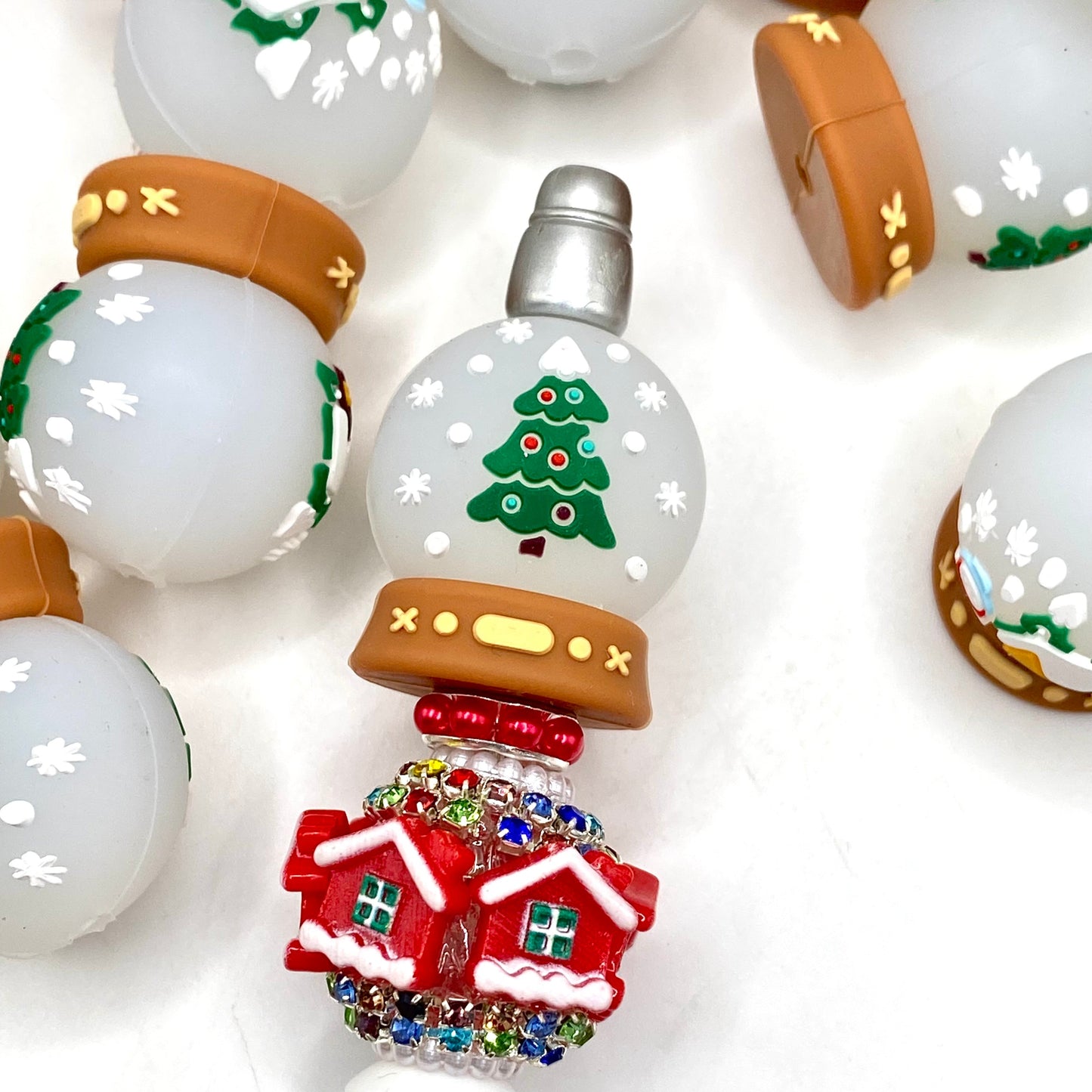 A Globe of Gentle Wonder 3D Silicone Focal Beads