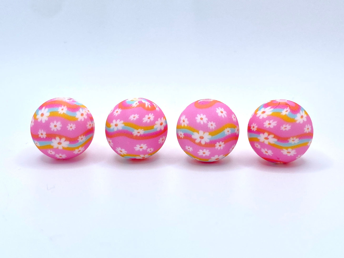 Every Flower Must Grow Through Dirt Printed Silicone Beads