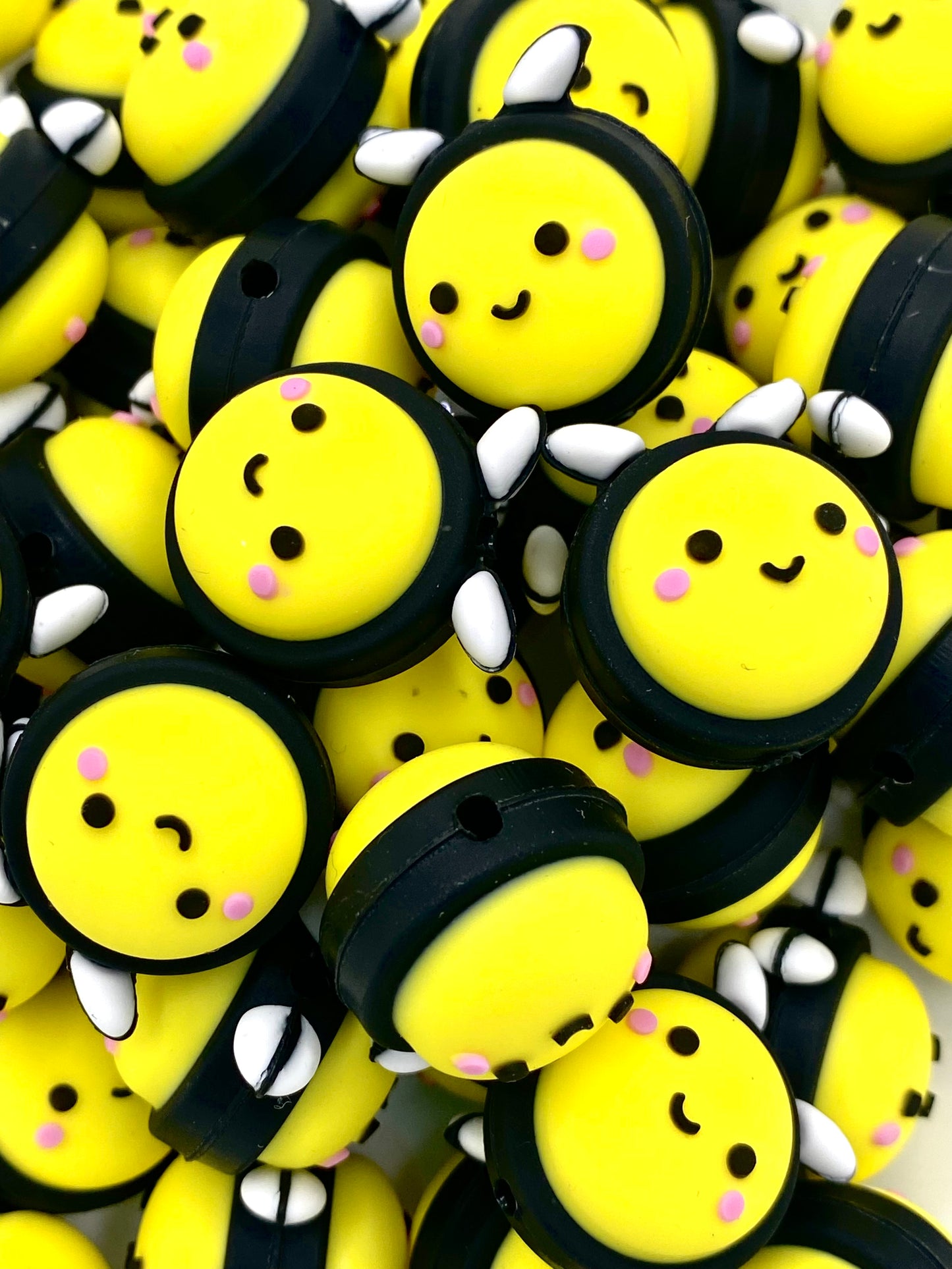 Cute As Can Bee 3D Silicone Focal Beads