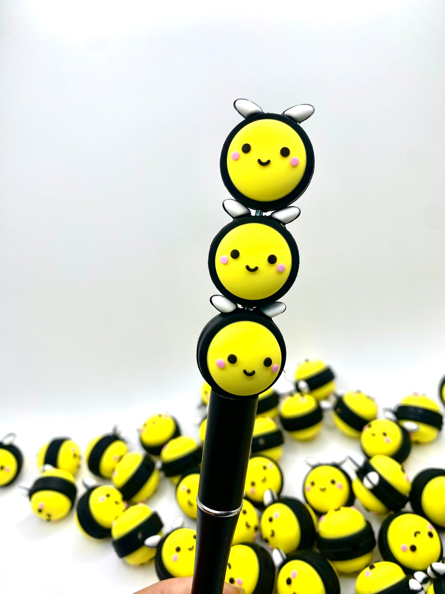 Cute As Can Bee 3D Silicone Focal Beads