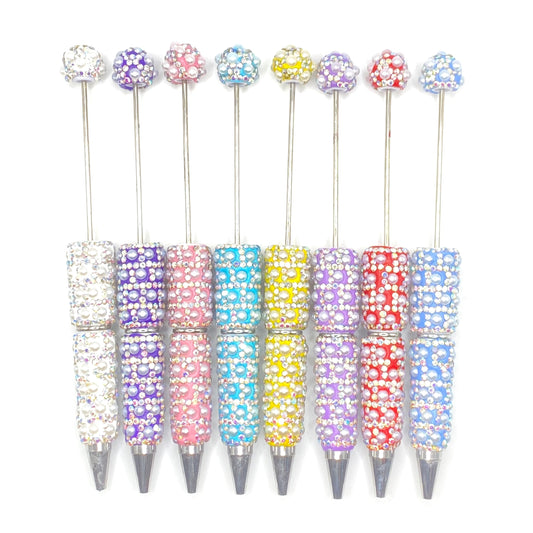 8pc From Grit Comes Grace Fancy Beadable Pens