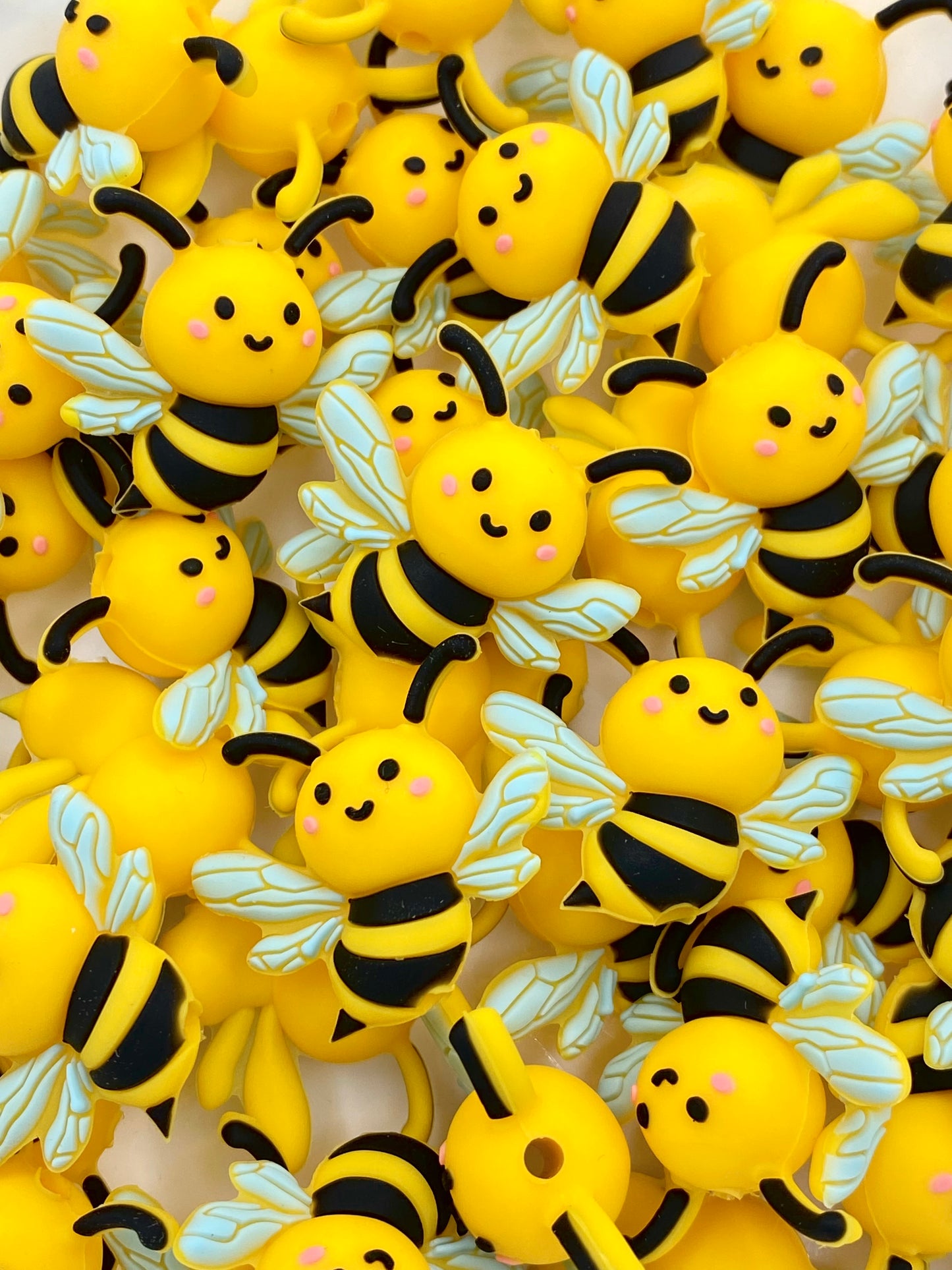 Queen Bee 3D Silicone Focal Beads