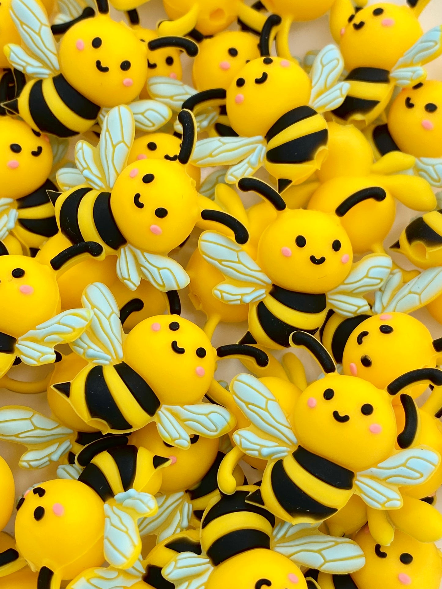 Queen Bee 3D Silicone Focal Beads