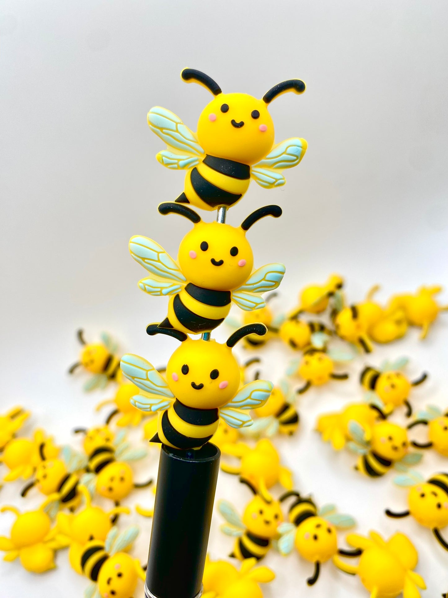 Queen Bee 3D Silicone Focal Beads