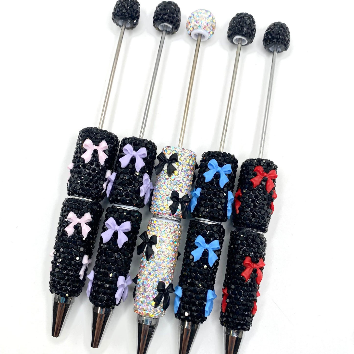 A Bow Says It Best Fancy Beadable Pens - 5pcs