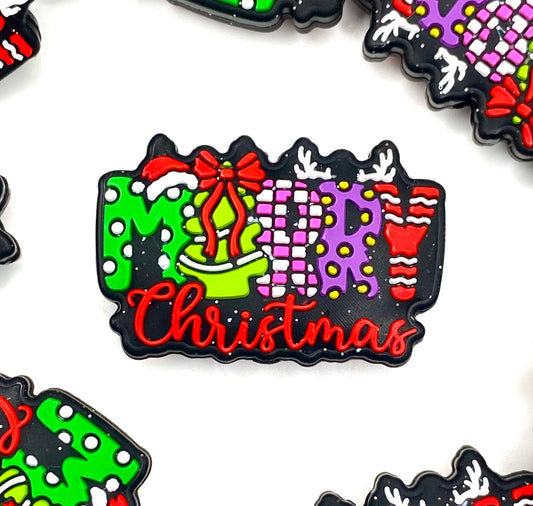 Merry Christmas 2.0 Silicone Focal Beads