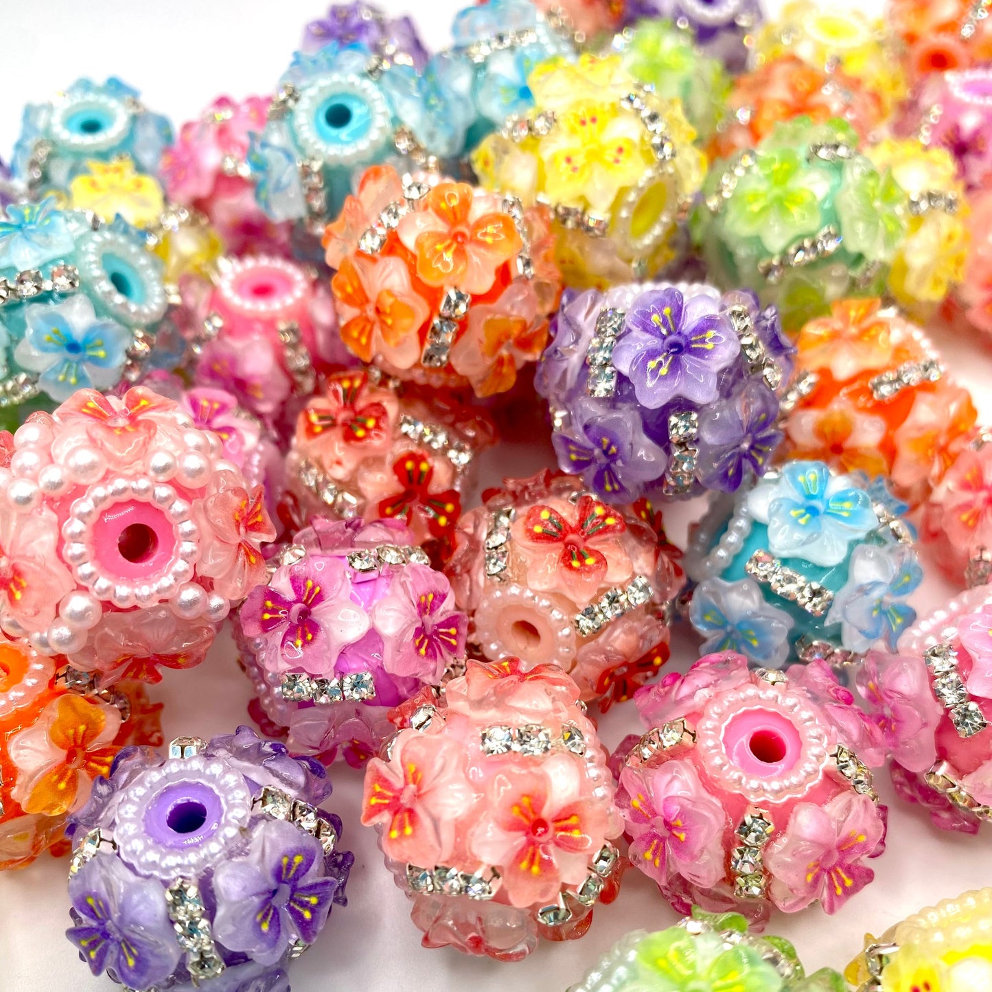A Rainbow Rooted in Soil Fancy Beads - 5pcs