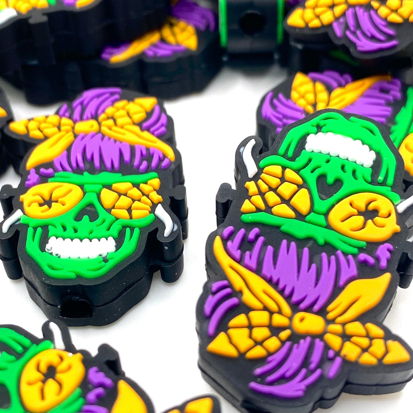 Bone Tired, but Still Slayin Silicone Focal Beads