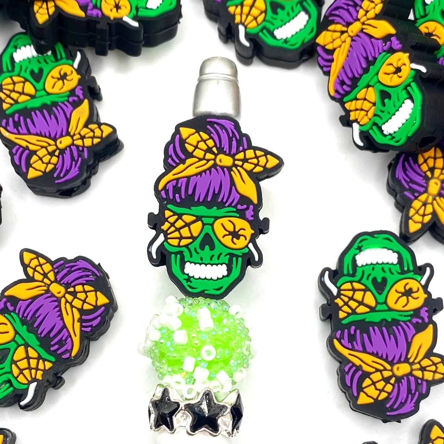 Bone Tired, but Still Slayin Silicone Focal Beads