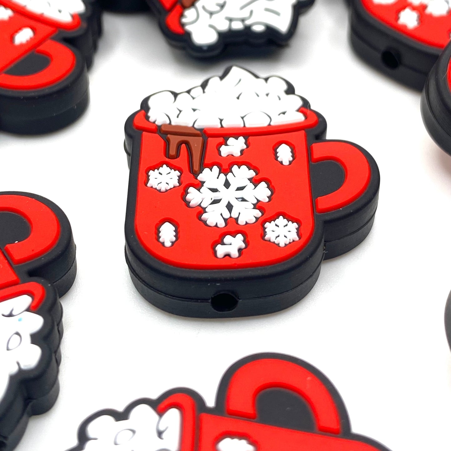 Mugs & Mistletoe Silicone Focal Beads