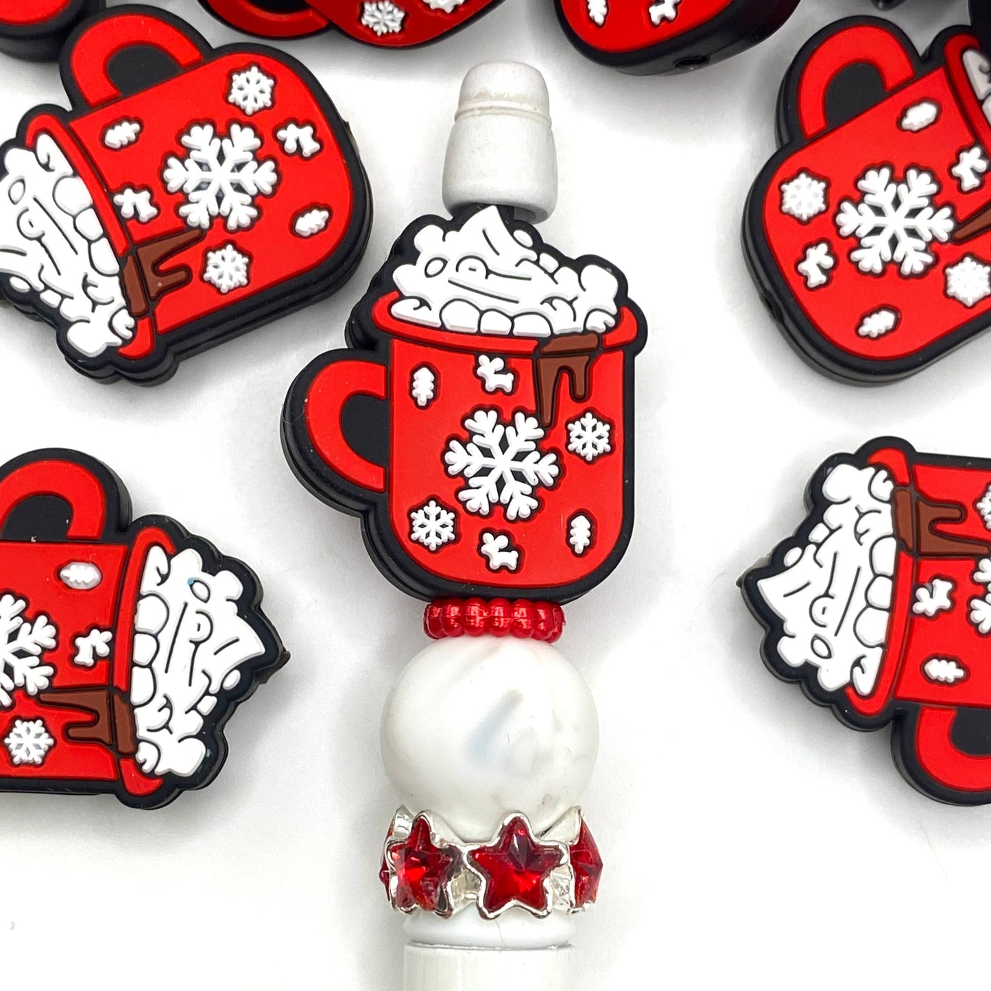 Mugs & Mistletoe Silicone Focal Beads